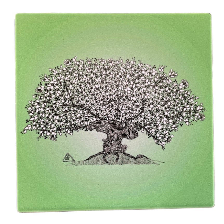 Tree of life coaster - green