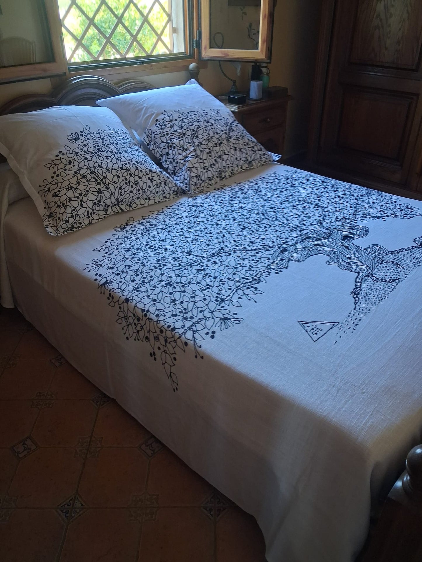 The bedsheets