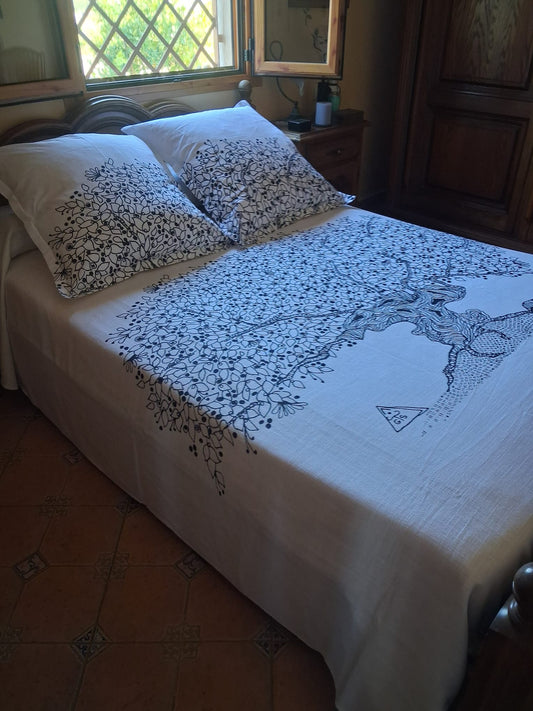 The bedsheets