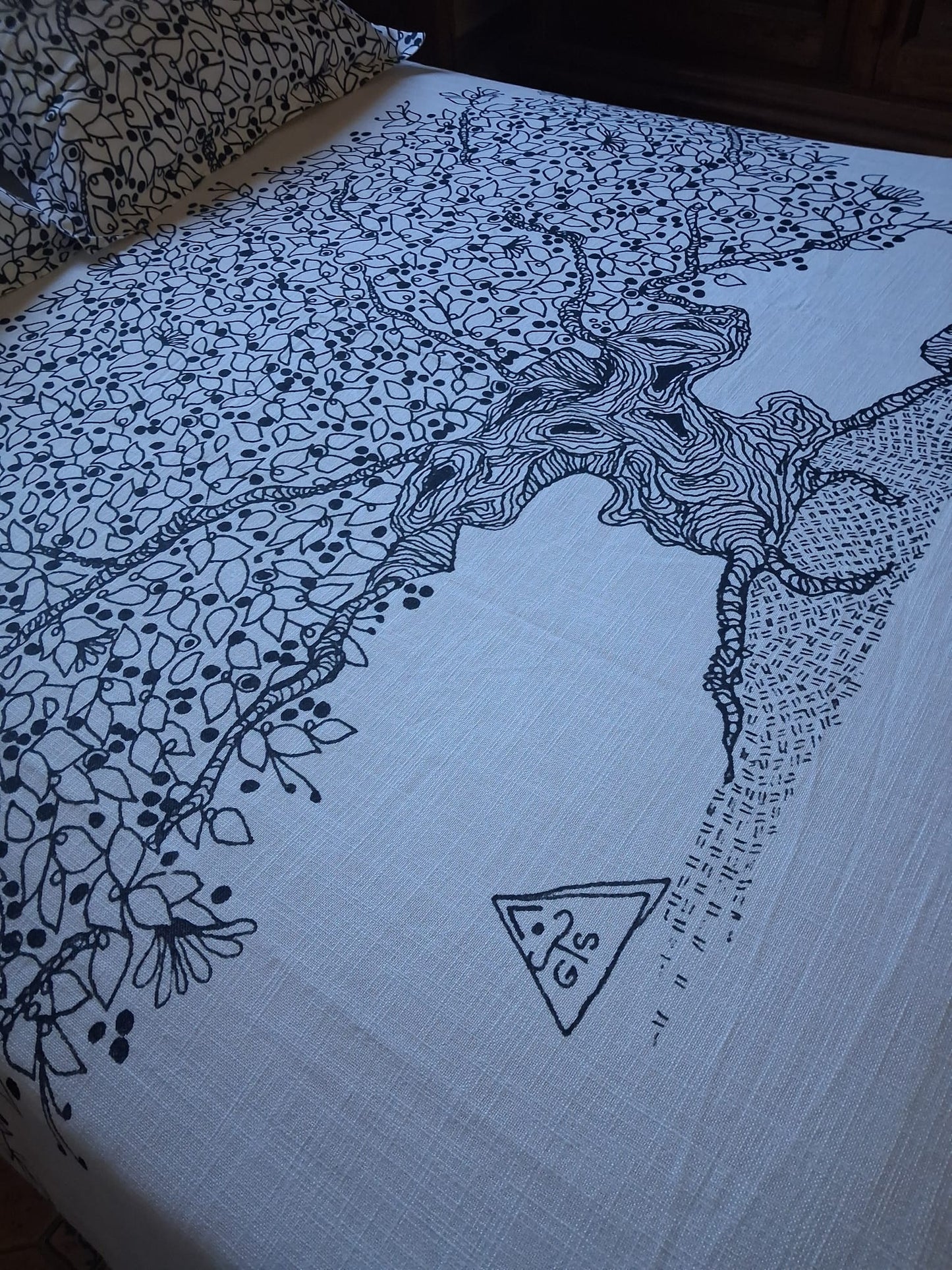 The bedsheets