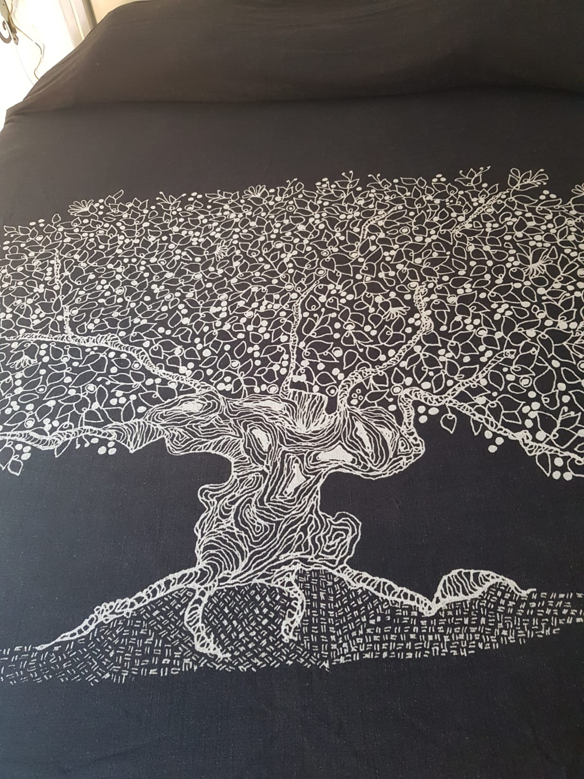 The bedsheets