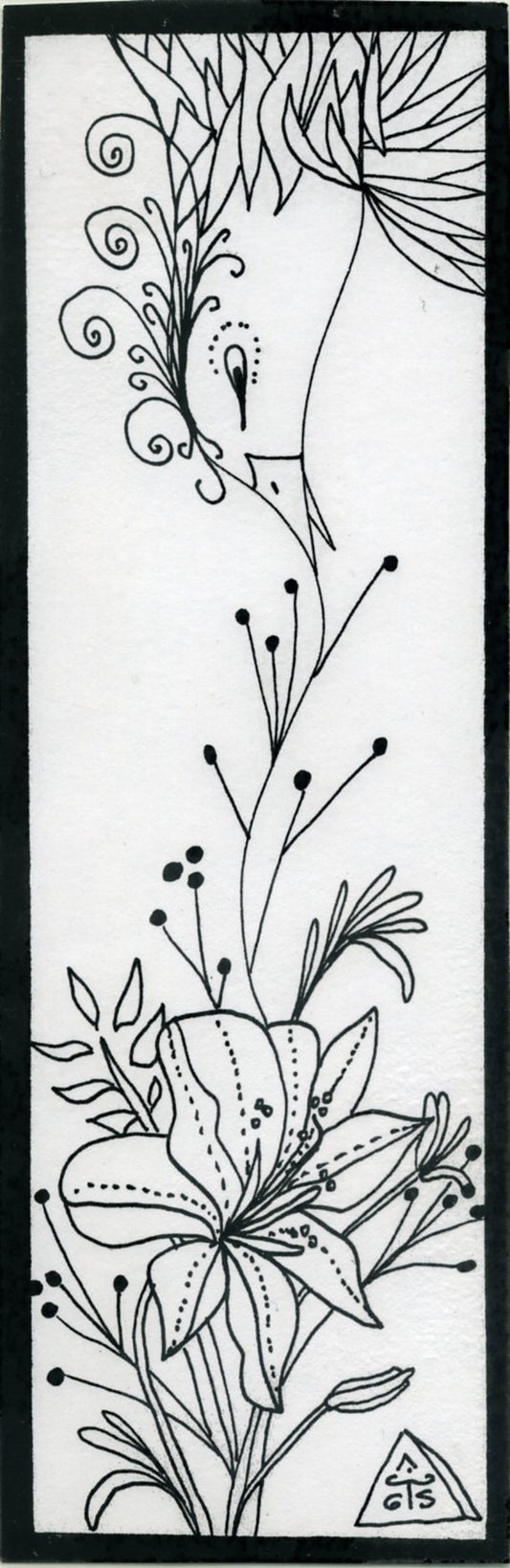 Bird eating from above